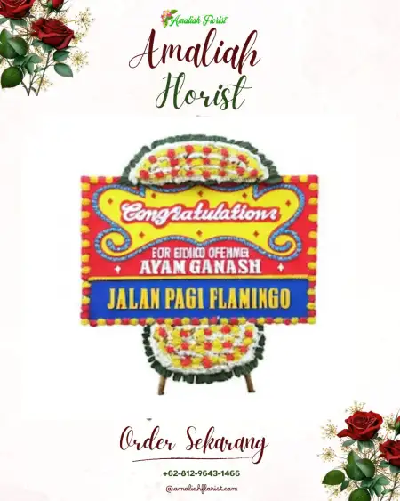 Sewa Papan Bunga Pagar Iman